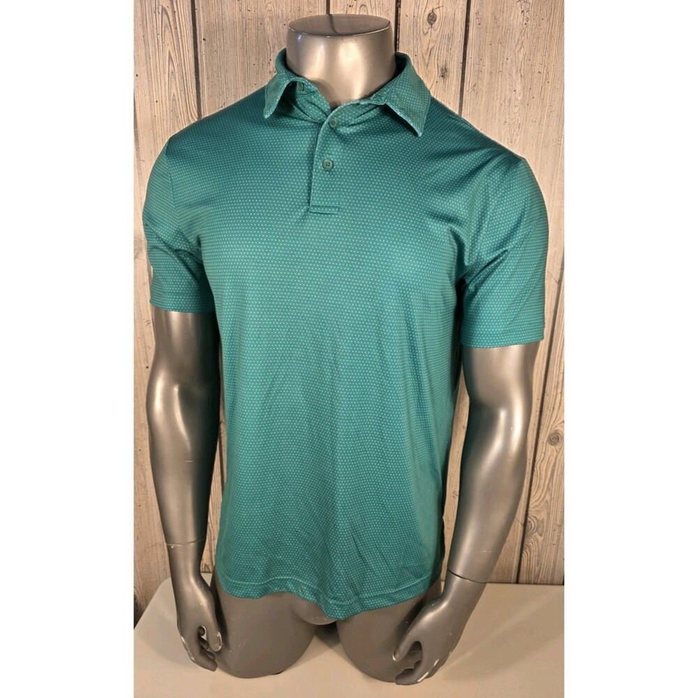 Rorie Whelan Golf Polo Green Polka Dots Size Large